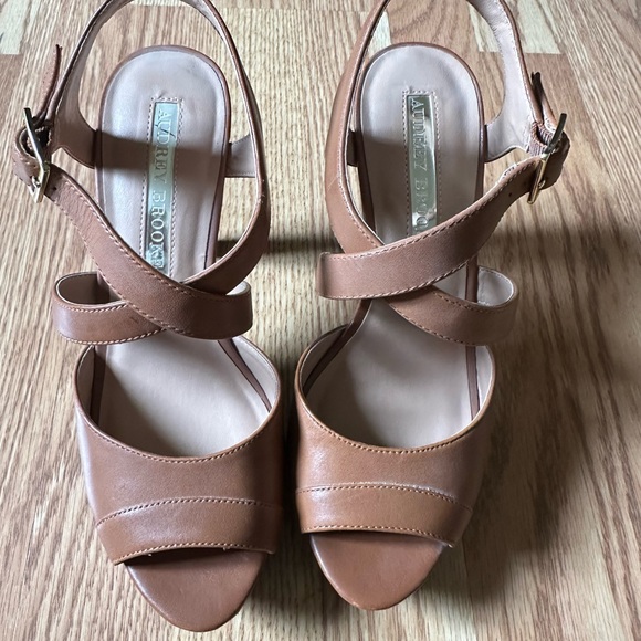 Elegant Brown Strappy Women's Heels worn 1x for 2 hours - Picture 2 of 8